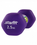 Гантель неопреновая Starfit DB-201 2,5 кг, фиолетовый