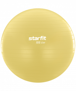 Фитбол Starfit GB-108 антивзрыв, 900 гр, желтый пастель, 55 см ― купить в Москве. Цена, фото, описание, продажа, отзывы. Выбрать, заказать с доставкой. | Интернет-магазин SPORTAVA.RU