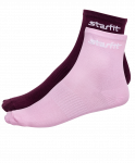 Носки средние Starfit SW-206, бордовый/светло-розовый, 2 пары