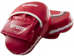 Лапы тренировочные вогнутые Atemi цвет красный размер L (28х21х8см), LTB-16502