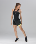 Женские спортивные шорты FIFTY Duo Shape black/yellow FA-WS-0103-BYL, черный/желтый