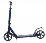 Самокат для взрослых Ateox PRIME с большими колесами и ручным тормозом (Синий)