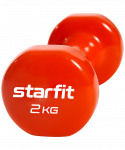 Гантель виниловая Starfit DB-101 2 кг, оранжевый
