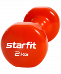 УЦЕНКА Гантель виниловая Starfit DB-101 2 кг, оранжевый