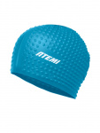 Шапочка для плавания Atemi bubble cap Green river, силикон, Цвет: Бирюзовый, FBC1GR