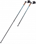 Скандинавские палки Berger Nimbus, 77-135 см, 2-секционные, черный/голубой