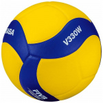 Мяч волейбольный MIKASA, р. 5, мягкая синт.кожа (ПУ), 18 п, V330W