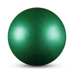 Мяч INDIGO д/худож.гимнастики металлик 300 г IN119 15 см с блеcтками (зеленый)