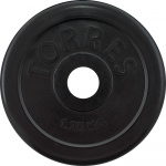 Диск обрезин. TORRES 1,25 кг, PL50681, d.25мм, металл в резиновой оболочке, черный