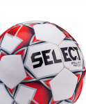 Мяч футбольный Select Brillant Replica, №4, белый/красный/серый