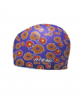 Шапочка для плавания Atemi silicone cap Orange flower, силикон, Цвет: Принт, TSC1OF