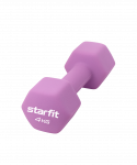 Гантель неопреновая Starfit DB-201 4 кг, фиолетовый пастель