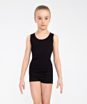 Купальник гимнастический Chanté Eva, без рукавов, полиамид, черный, детский