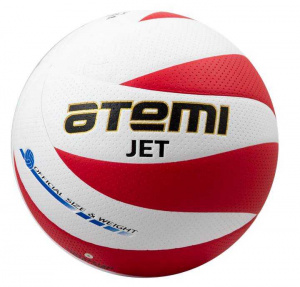 Мяч волейбольный Atemi JET, синтетическая кожа PU Soft, бел/красн, 12 п,окруж 65-67, клееный ― купить в Москве. Цена, фото, описание, продажа, отзывы. Выбрать, заказать с доставкой. | Интернет-магазин SPORTAVA.RU