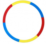 Обруч массажный Спортинфо «Сделай талию» 90см 3,5 кг (желтый-голубой-красный)