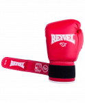 Перчатки боксерские Reyvel RV-101, 14oz, к/з, красные