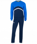 Тренировочный костюм Jögel JCS- 4201-971, хлопок, темно-синий/синий/белый