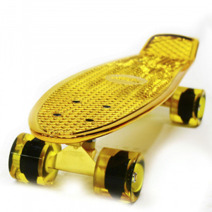 Пенни борд Hubster Cruiser 22 Metallic gold ― купить в Москве. Цена, фото, описание, продажа, отзывы. Выбрать, заказать с доставкой. | Интернет-магазин SPORTAVA.RU