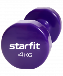 Гантель виниловая Starfit DB-101 4 кг, фиолетовый, 2 шт