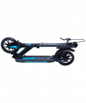 Самокат Ridex 2-колесный Trigger 200 мм, дисковый тормоз, черный/голубой