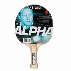 Ракетка для н/т Stiga Alpha, 187801, для начинающ, накладка 1,5мм ITTF, коническая. ручка ― купить в Москве. Цена, фото, описание, продажа, отзывы. Выбрать, заказать с доставкой. | Интернет-магазин SPORTAVA.RU