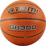 Мяч баскетбольный Atemi, синтетическая кожа ПВХ, 8 панелей, BB300, окруж клееный