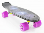 Скейтборд PWSport Grip 22", черный-фиолетовый