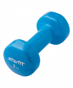 Гантель виниловая Starfit DB-101 3 кг, синий ― купить в Москве. Цена, фото, описание, продажа, отзывы. Выбрать, заказать с доставкой. | Интернет-магазин SPORTAVA.RU