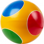 Мяч детский Кружочки ручное окрашивание, MADE IN RUSSIA Р3-200-Кр, диаметр 20 см, цвета в ассортименте