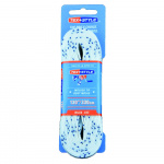 Шнурки для коньков Texstyle Double Blue Line Waxed 1510MT-WH-330, длина 330см.
