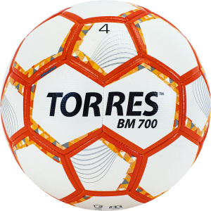 Мяч футбольный TORRES BM700 F320654, размер 4 (4) ― купить в Москве. Цена, фото, описание, продажа, отзывы. Выбрать, заказать с доставкой. | Интернет-магазин SPORTAVA.RU