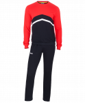 Тренировочный костюм Jögel JCS-4201-621, хлопок, черный/красный/белый