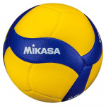 Мяч волейбольный MIKASA, синтетическая кожа, р. 5, син/желт., V200W, Эксклюзив