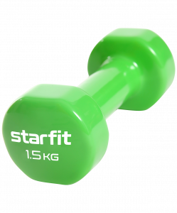 Гантель виниловая Starfit DB-101 1,5 кг, зеленый ― купить в Москве. Цена, фото, описание, продажа, отзывы. Выбрать, заказать с доставкой. | Интернет-магазин SPORTAVA.RU