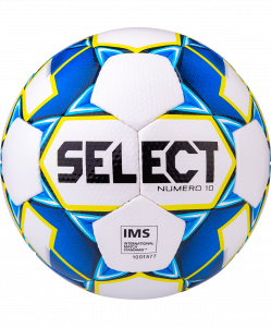 Мяч футбольный Select Numero10 IMS №5, белый/синий/желтый (5) ― купить в Москве. Цена, фото, описание, продажа, отзывы. Выбрать, заказать с доставкой. | Интернет-магазин SPORTAVA.RU