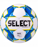 Мяч футбольный Select Numero10 IMS №5, белый/синий/желтый (5)