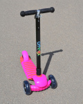 Самокат Ateox (MAXI) с широким задним колесом (Розовый)
