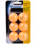 Мяч для настольного тенниса Donic 2* Prestige, оранжевый, 6 шт.