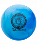 Мяч для художественной гимнастики RGB-101, 19 см, синий/белый