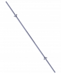 Гриф для штанги Starfit BB-103 прямой, d=25 мм, металлический, с металлическими замками, 180 см