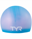 Шапочка для плавания TYR Long Hair Wrinkle-Free Silicone Junior Cap, силикон,LCSJRL/420, голубой