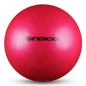 Мяч для художественной гимнастики металлик INDIGO 400 г IN118 19 см с блестками (розовый) ― купить в Москве. Цена, фото, описание, продажа, отзывы. Выбрать, заказать с доставкой. | Интернет-магазин SPORTAVA.RU