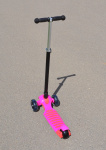 Самокат Ateox (MAXI) с широким задним колесом (Розовый)