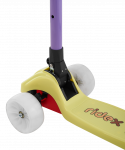 УЦЕНКА Самокат Ridex 3-х колесный Juicy R, 120/80 мм, желтый/фиолетовый