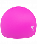 Шапочка для плавания TYR Solid Lycra Cap LCY/670, лайкра, розовый