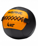 Медбол Insane IN24-WB100, 4 кг, оранжевый