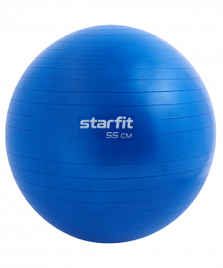 Фитбол Starfit GB-108 антивзрыв, 900 гр, синий, 55 см ― купить в Москве. Цена, фото, описание, продажа, отзывы. Выбрать, заказать с доставкой. | Интернет-магазин SPORTAVA.RU