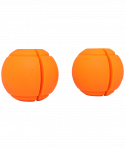 Комплект расширителей хвата Starfit BB-111, d=25 мм, сфера, оранжевый, 2 шт.