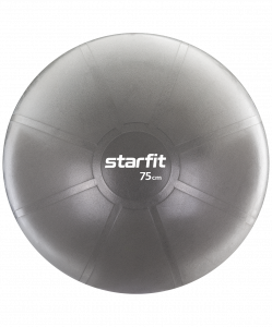 Фитбол Starfit PRO GB-107, 75 см, 1400 гр, без насоса, серый, антивзрыв ― купить в Москве. Цена, фото, описание, продажа, отзывы. Выбрать, заказать с доставкой. | Интернет-магазин SPORTAVA.RU