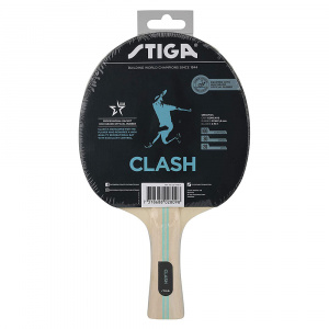 Ракетка для н/т Stiga Clash Hobby, 1210-5718-01, для начин., накладка 1,6 мм ITTF, конич. ручка ― купить в Москве. Цена, фото, описание, продажа, отзывы. Выбрать, заказать с доставкой. | Интернет-магазин SPORTAVA.RU